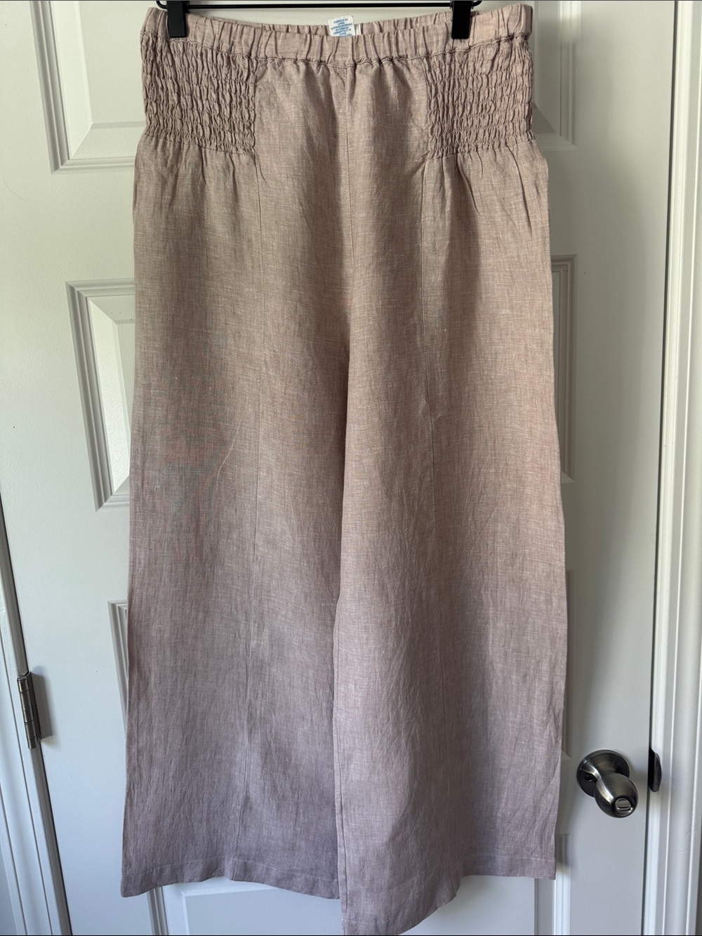 Sigrid Olsen Linen Pants — Dusty Mauve